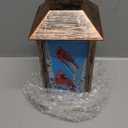 Solar Lanterns with Cardinal Theme Outdoor Waterproof Decorative Lights for Garden Birthday Gifts for Women, Mom, and Grandma Solar LED Hanging Lights for Yard, Patio, Lawn, and Porch (Tree Trunk)