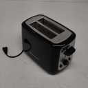 Toastmaster 2-Slice Toaster - Black with Stainless Steel - Kitchen Essential for Sandwich Bread & Breakfast Toast - Toaster with Wide Slots, High Rise Toast Lift & Cool-Touch Exterior