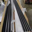 Slat Wall Paneling,8-Pack 3D WPC Wood Wall Panels,Acoustic Wall Panels for Interior Wall Decor,Living Room,Bedroom,Black Brown