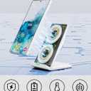 Wireless Phone Charger Stand,15W Fast Android Wireless Charger Station for iPhone 17/17 Air/17 Pro Max/15/14/13, 15W Fast Charging for Samsung Galaxy S23 S22 S21 with 20W USB C Charging Block Adapter
