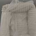 Bedsure ComfyFleece Cute Dog Bed for Small Dogs & Cats - Washable Furry Cat Beds, Rectangle Orthopedic Corduroy Fleece Puppy Beds with Removable Zipper Cover, 20x19x6inches, Cream