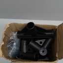 Love&go Elevated Dog Bed with Canopy, Raised Dog House, Elevated Dog Tent (S - Black Bed with Canopy, Small-18.5x18.5x5.5 inch)