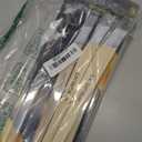 Slant Lining Fitch Paint Brushes,Pack Of 6 Cutting In Paint Brush Angled for Fast Accurate Detail & Control Hobby & Craft 2 Each of 0.5", 0.75", and 1"