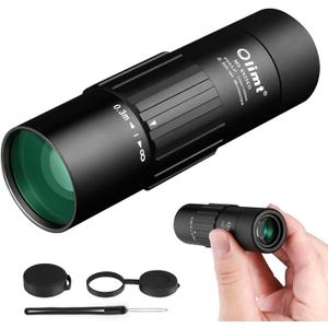 8x25 Monocular Telescope Mini Pocket Monocular Compact Monoculars for Adults (8X25 Black 1)