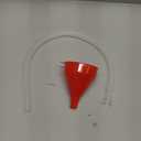 Small Flexible Fuel Funnel with Long Hose Plastic Wide Mouth Filling Funnel Car Funnel for Engine Oil Gas Fuel Gasoline Diesel Water Fluid Liquid Transmission Red Wide Diameter 3.15inch(1)