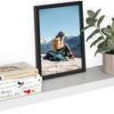 Ballucci Floating Shelf, 36" Wood Wall Shelf with Invisible Brackets for Bathroom, Living Room, Bedroom, Kitchen, Nursery, 8" Deep, White (36" - 1 Piece)