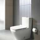 Duravit DuraStyle Toilet Seat, Removable Seat, Stainless Steel Hinges - 0060510000 White