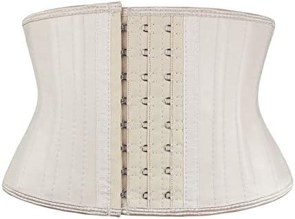 Atbuty Super Short Torso Waist Trainers Cincher Corset Tummy Shaper Slimming Latex Girdle XS