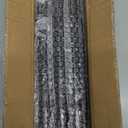 Hiceeden 10 Pack 3/4 Inch x 12 Inches Black Pipe Fittings, Industrial Iron Pipe Nipples, Steampunk Vintage Style Iron Pipe Fittings for DIY Furniture, Matte