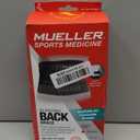 MUELLER Sports Medicine Adjustable Back Brace, Ideal for Upper and Lower Back Pain, Relief & Support for Men and Women, Strains, Sciatica, Scoliosis, Black