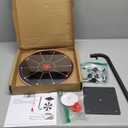 T-SIGN Spinning Wheel for Prizes, 10 Slots Black Prize Wheel with Eraser, 12 Inch Spin Wheel with Stand, Roulette Wheel for Tabletop - Wheel of Fortune Wheel Spinner for Carnival, Game Casino