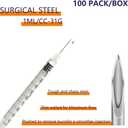 100 Pack 1ml/cc 31Ga Lab Supplies, Individually Package
