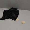 Women's Spaghetti Strap Satin Dress Sexy Backless Drawstring Ruched Split Hem Cocktail Evening Party 2 XL, Black 