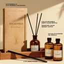 Reed Diffuser Set, 8.12 fl.oz Eucalyptus Scented Diffuser with Sticks, Up to 120 Days, Home Fragrance Reed Diffuser for Bathroom Shelf Decor & Room Freshener, 2 Pack