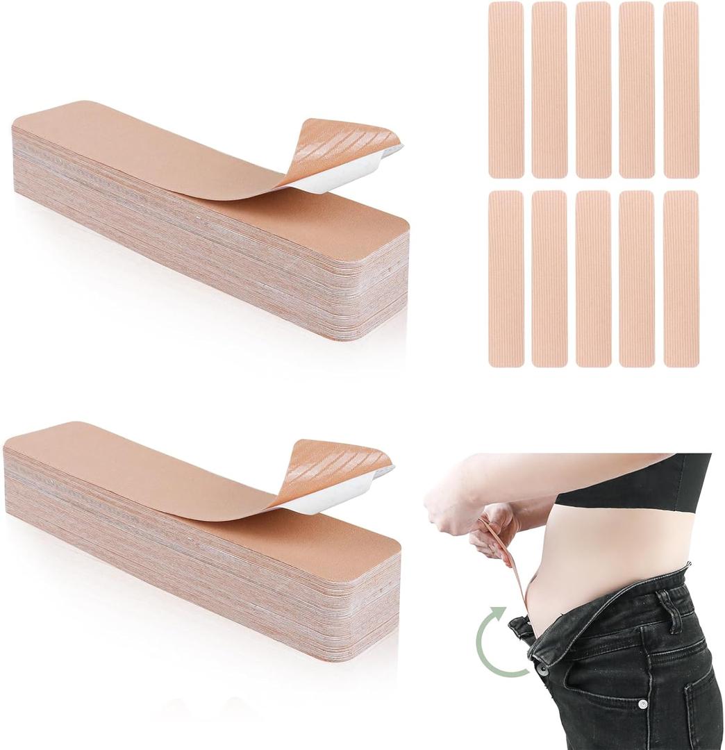 50 Pcs Tummy Tape Pre Cut Belly Tape Back Fat Tape Kinesiology Lift Body Tape Elastic Skin Tape for Leg Stoma Backless Dresses Wedding Pregnancy 50 Pcs Tummy Tape Pre Cut Belly Tape Back Fat Tape Kinesiology Lift Body Tape Elastic Skin Tape for Leg Stoma Backless Dresses Wedding Pregnancy