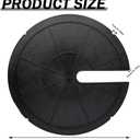Sump Basin Cover 17.7 in. OD Plastic Submersible Sump Pump Cover Black Septic Tank Lid, Heavy Duty Protection for Outdoor Water wells, Sump Bucket, Water Sump Pump