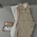 Christmas Stockings: 5 Pack 18 inch Farmhouse Plush Faux Fur & Cable Knitted Fireplace Xmas Stockings, Hanging Gifts Cozy Personalized Stocking Decorations for Family Holiday Dcor, White Gray Beige