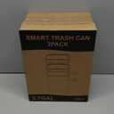 2 Pack 2.7 Gal Bathroom Trash Can with Lid, Automatic Trash Can Small Smart Garbage Can Touchless, Slim Motion Sensor Waterproof Plastic Trash Bins for Bedroom Office Kitchen Toilet (White)