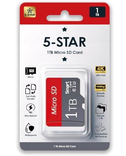 5-Star Compatible High Yield 1 TB Class 10 Micro SD
