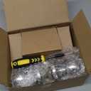 1 Set All Keyed Same Entry Door Knobs and Single Cylinder Deadbolt Combo Set for Entrance and Front Door, Keyed Alike Exterior Door Lock Set with Keys, Satin Nickel Deadbolt Lock and Door Knob Set