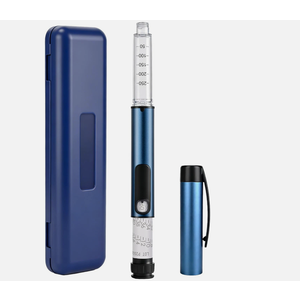 60 Unit Reusable Pen Injector Device with Adjustable Dose Dial Compatible,Clear