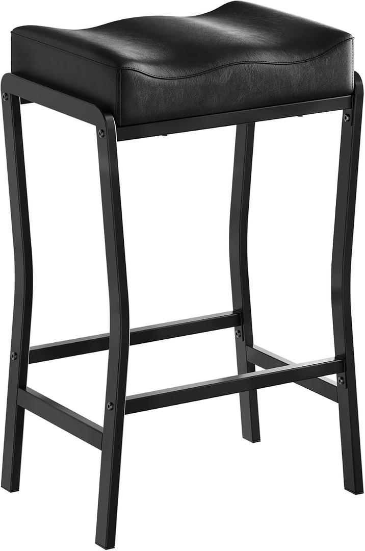 Garvee Bar Stool, 26 Inch Counter Height Modern Barstools, 26" H Barstools-Rectangular