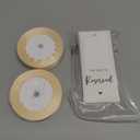 24 Pcs Reserved Seating Tag with Ribbon Wedding Chair Tags Signs for Wedding Ceremony Reserved Seat Sign Hanging with Ribbon for Important Events Church Pews Ceremony Seating (Beige)