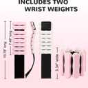 Ankle & Wrist Weights for Women Men, Set of 2, 1 lb/2 lb Each | Adjustable Arm & Leg Weights, Soft Silicone Weighted Bracelet For Pilates Yoga Dance Walking Running Swimming Weight Loss