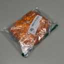 4 Pack 3D Flower Sequin Applique with Rhinestone Glitter Beaded Floral Embroidered Patch Fabric Lace Trim for Wedding Bridal Dress Gown Bag Pillow Ornaments (Orange)