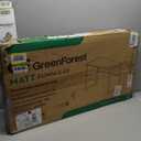 Sweetcrispy Computer Desk, Small Office 32 Inch Writing Work Study Kids Student Teacher Home Bedroom Table with Metal Frame Wood Tabletop - Modern White