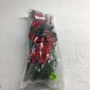 Hotop 6 Pcs Christmas Artificial Poinsettias Florals 19.6 Inch Large Christmas Poinsettia Decorations Red Green Christmas Flower Picks Stem for Christmas Tree Ornament Wreath DIY Xmas Party Decor