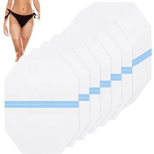 Timgle 50 Pcs Thigh Lift Tape Invisible Waterproof 8 x 6 in Sagging Loose Skin Lifting Cellulite Adhesive Transparent Body Octagon Tape for Women Leg Inner Thighs