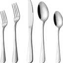 Silverware Set Stainless Steel Flatware Set Service for 8 Kitchen Cutlery Utensils Includes Knives Spoons Forks For Home Kitchen Hotel