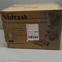 VOLTASK Cordless Snow Shovel with Wheels, 48V | 16-Inch | 4-Ah Brushless Cordless Snow Blower, Battery Snow Blower with Directional Plate & LED Lights (2 * 24V Battery & Dual Quick Charger Included)