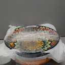 24 Pieces Dinnerware Sets, Ceramic Plates and Bowls Set, Microwave and Dishwasher Safe, Scratch Resistant, Bohemian Style Dishware Set, Service for 4