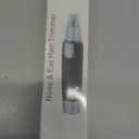 Nose Hair Trimmer for Men and WomenProfessional Painless Clean Nasal Ear & Facial Hair Electric TrimmerBattary-Operated Eyebrow ClipperDual Edge Blades for Easy Cleansing Black