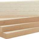 Bright Creations Wood Blocks - Wood Boards for Crafts & MDF Board Projects - Carving Blocks & Smooth Painting Surface - 3 x 10 in, 1 in Thick, 4-Pack