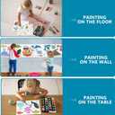 Children's Drawing Roll, Coloring Paper Roll for Kids, DIY Painting Drawing Paper Roll, Sticky Coloring Drawing Roll, Early Educational Toys for Kids 120 * 12 Inches (Ocean)