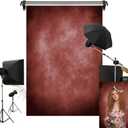 Kate 6.5x10ft/2x3m Red Abstract Backdrop Retro Dark Red Texture Portrait Photography Backgrounds Studio Props