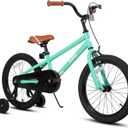 JOYSTAR Kids Bike for Ages 2-12 Years Old Boys Girls, 18 Inch BMX Style Kid's Bikes with Training Wheels, Children Bicycle for Kids and Toddler, Multiple Colors, 18 Inch with Training Wheels & HandBrake