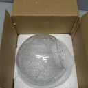 Cracked Pattern Glass Lamp Shade Replacement for Pendant Lights E27 Compatible 10-inch Round Finish for Home Decor and Lighting Fixtures