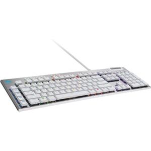 Logitech G815 LIGHTSYNC Full-Size Wired Mechanical GL Tactile Switch Gaming Keyboard - White