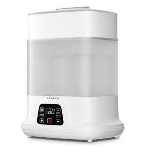 Baby Bottle Steri-lizer and Dryer, Electric Steamer and Dryer for All Bottles, Parts & Baby Essentials, 10 Bottles Large Capacity, Touch Screen and Auto-Off (Translucent)