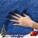 Ophanie Blue Runner Rug for Hallway, 2x6 Bedroom Bedside Living Room Rugs, Non Slip Fluffy Soft Shaggy Carpet for Kids Girls Boys Dorm Nursery Home Decor Aesthetic
