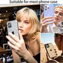 Compatible for iPhone 11, 11 Mini, 11 Pro & iPhone 11 Pro Max Camera Lens Protector (3+1 Pack) - Bling Sparkling Glitter, Anti-Scratch Camera Cover with Tempered Glass, Case Friendly (Silver)