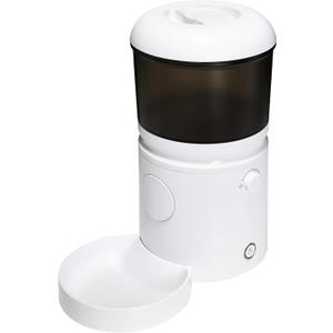 Amazon Basics Automatic Feeder for Cats and Dogs with Speed & Portion Control, 4L Capacity, White