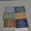 Yousoontic 9 Pcs Small Christian Desk Wall Decor Bulk Mini Wooden Inspirational Bible Verse Quotes Aesthetic Table Decor for Sunday School Mother's Day Church Office Desk(Boho,Simple)