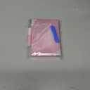 6 Packs (144 Pcs) Press on Nails Medium - Jsiallye Pink Gradient Press on Nails Square Coffin, Glue on with Nail in 12 Sizes - 24 Fake Nails Kit, French Tip Stick on Nails for Women