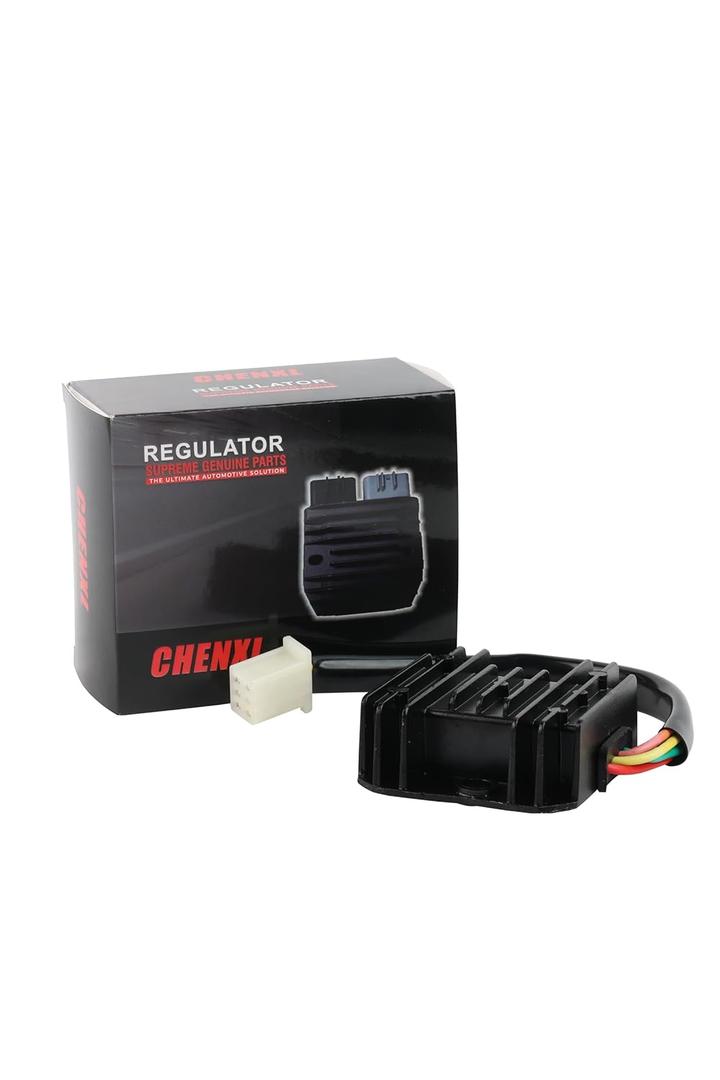 Universal 12V 4-Wire Full-Wave Voltage Regulator Rectifier - Compatible with GY6 Scooters, ATVs, UTVs, Golf Carts, Lawn Mowers, Dirt Bikes, Motorcycles, and DIY Engines (Magneto up to 100W)