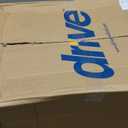 Drive Medical 10257BL-1 4 Wheel Rollator Walker With Seat, Steel Rolling Walker, Height Adjustable, 7.5" Wheels, Removable Back Support, 300 Pound Weight Capacity, Blue